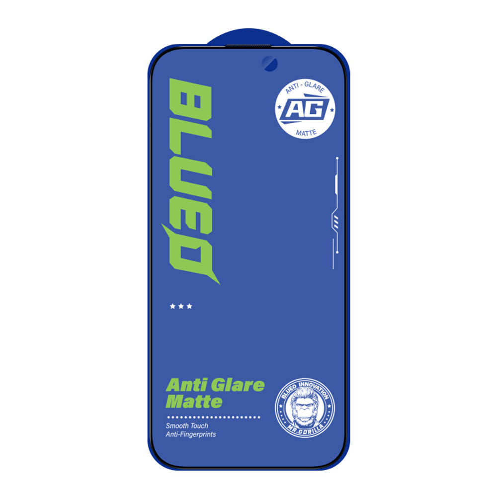 Protector de pantalla Blueo Anti-Glare para Apple iPhone 11 / XR, vidrio templado, adhesivo completo, negro