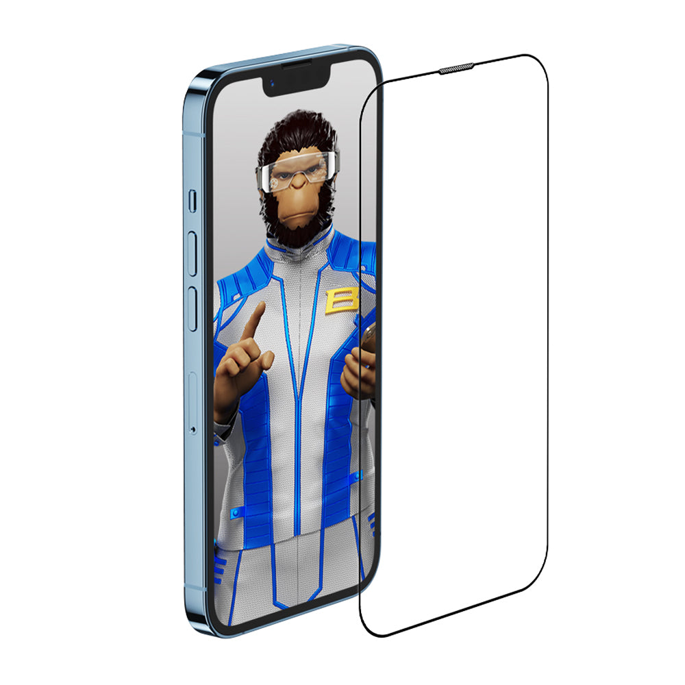 Protector de pantalla Blueo Anti-Reflective HD Applicator Pro para Apple iPhone 16 Pro Max, vidrio templado, adhesivo completo, negro