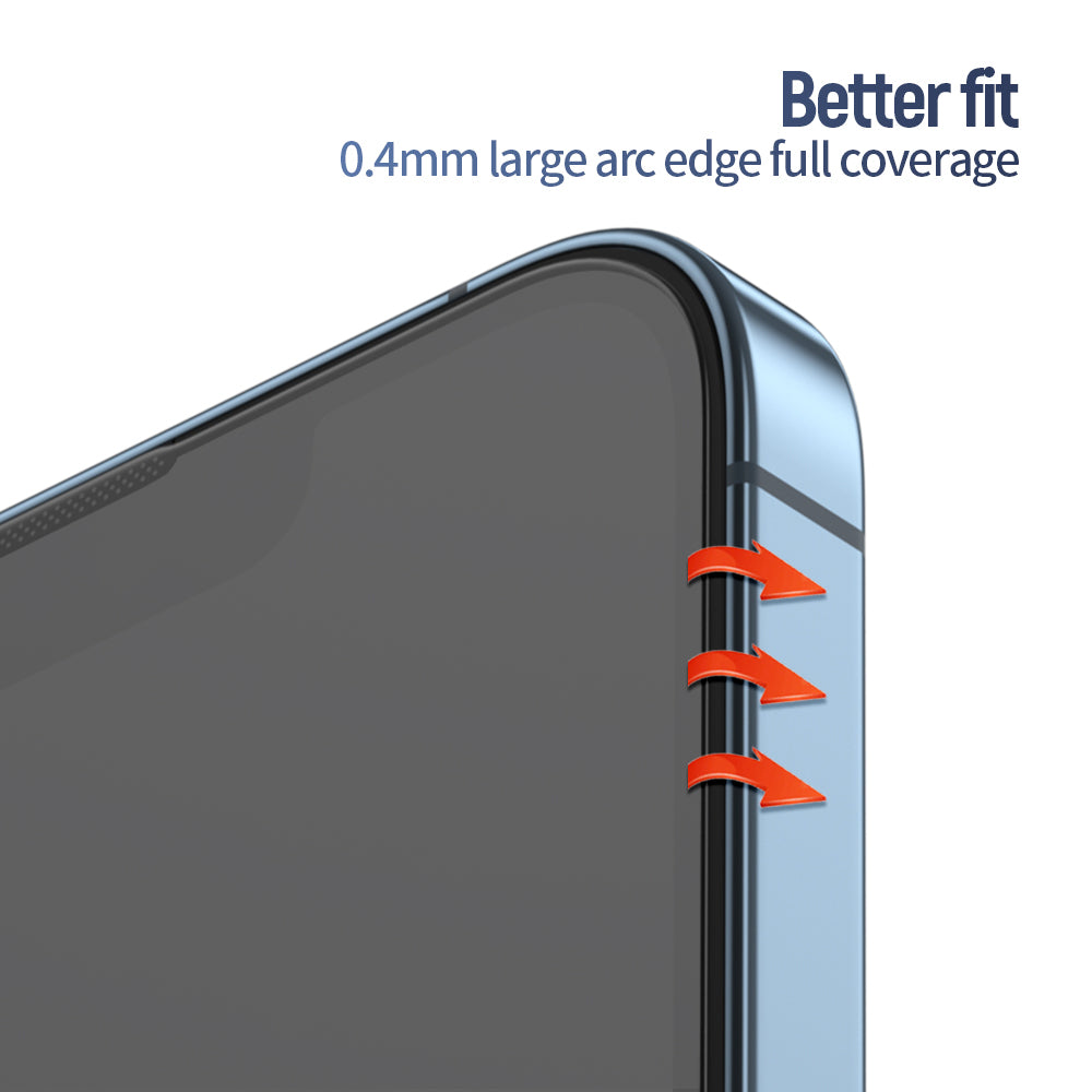 Protector de pantalla Blueo Anti-Reflective HD Applicator Pro para Apple iPhone 16 Pro, vidrio templado, adhesivo completo, negro