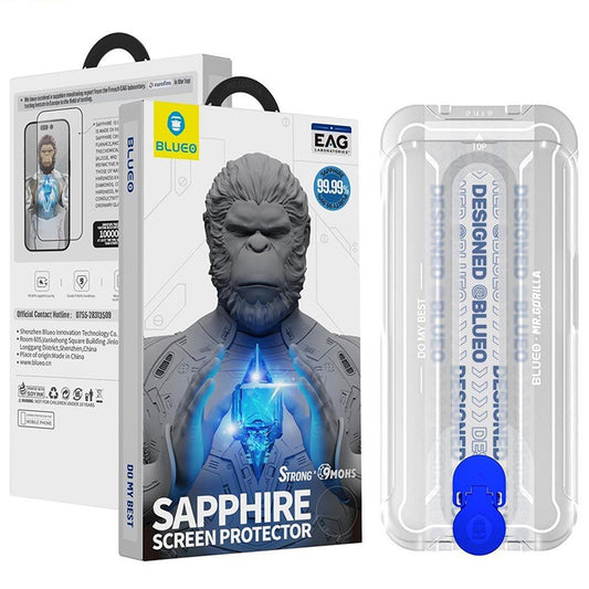 Protector de pantalla Blueo Anti-Static HD para Apple iPhone 17 Air, Cristal Templado, Full Glue, Negro