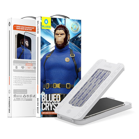 Protector de pantalla Blueo Crystal Anti-Scratch para Apple iPhone 17 Air, Cristal Templado, Full Glue, Negro