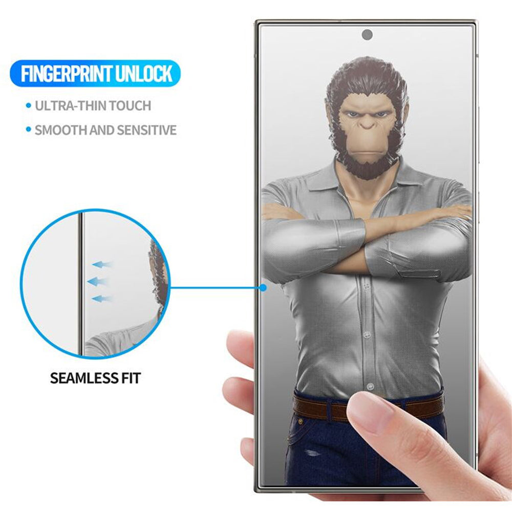 Protector de pantalla Blueo HD para Apple iPhone 16 Pro Max, vidrio templado, adhesivo completo, 3D, negro
