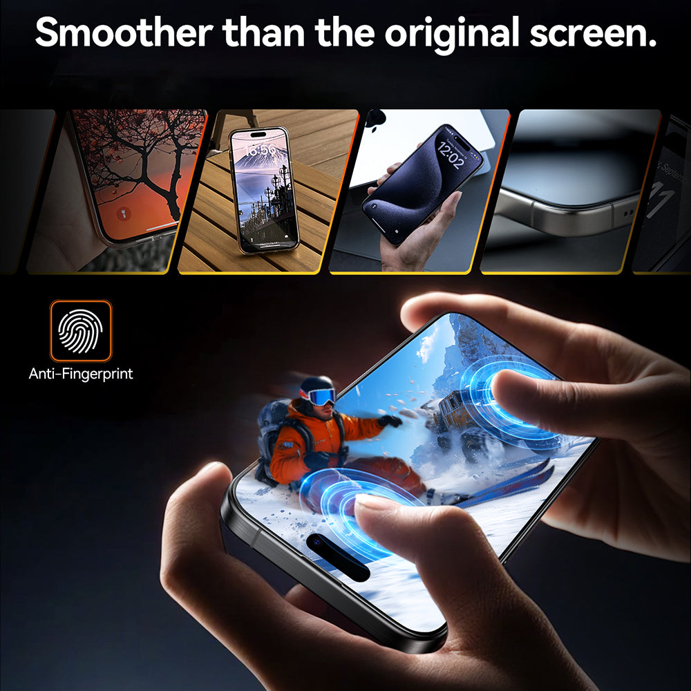 Torras GlassGo Install Master Screen Protector for Apple iPhone 17 Air, Tempered Glass, Full Glue