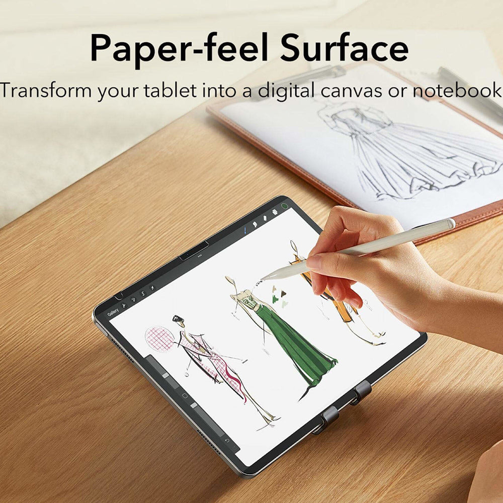 Protector de pantalla ESR Paper Feel Magnetic para Apple iPad (2025) / (2022), Plástico
