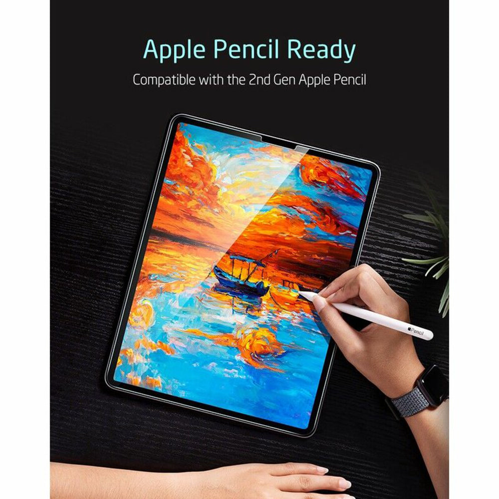 Protector de pantalla ESR para Apple iPad Air (2022) / Pro 11 (2021) / Air (2020), Cristal Templado, Adhesivo Completo, Set de 2 piezas