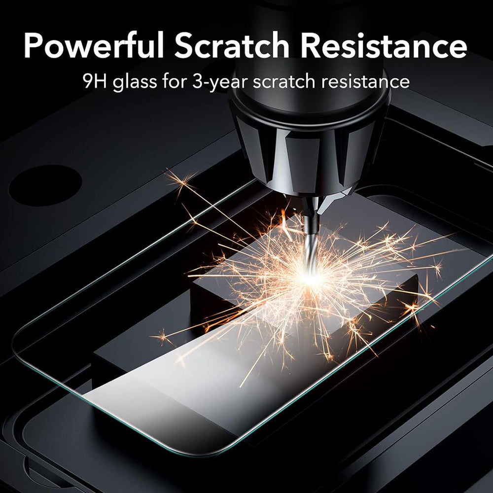 Protector de pantalla ESR para Apple iPhone 17 Pro, Cristal Templado, Full Glue, Set de 3 piezas
