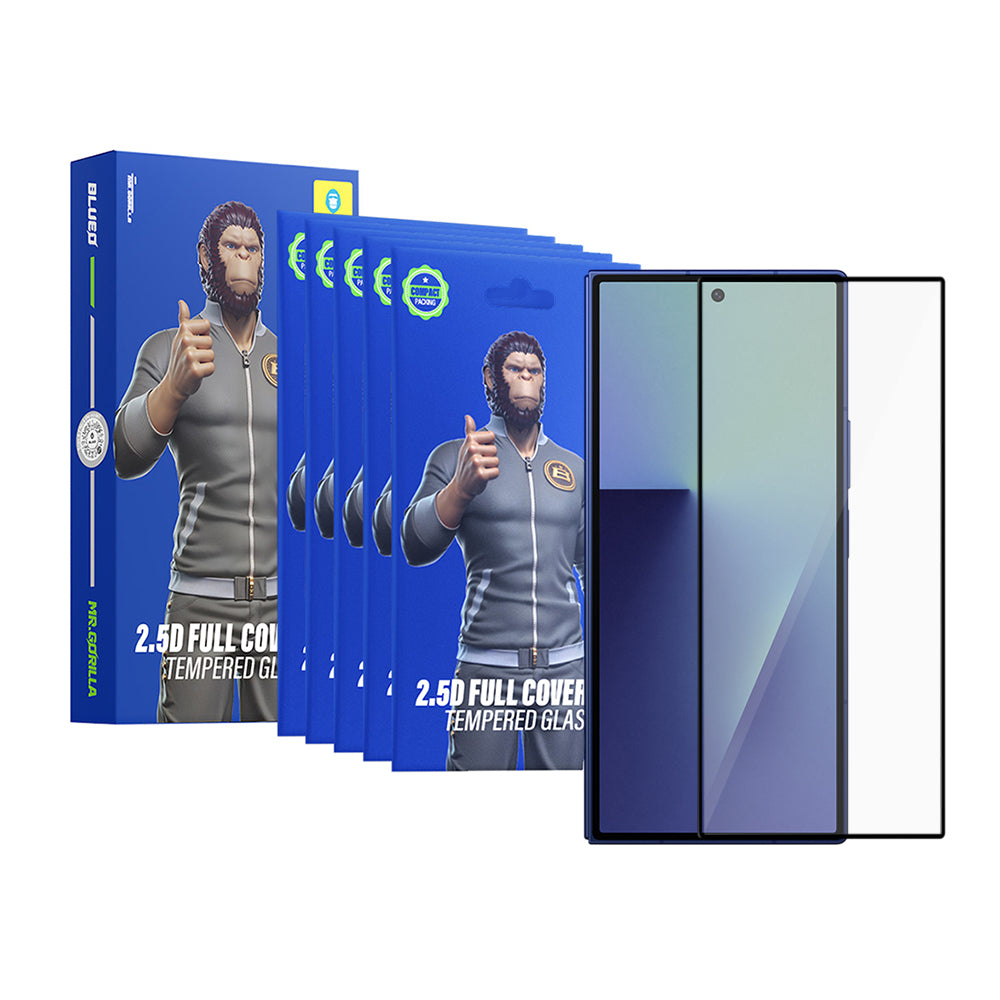 Protector de pantalla exterior Blueo HD para Samsung Galaxy Z Fold8 Ultra F976, vidrio templado, adhesivo completo, 2.5D, juego de 5 piezas, negro