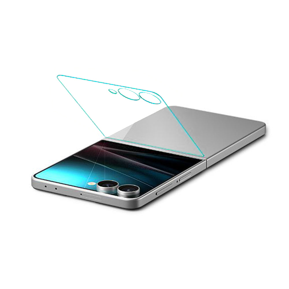 Protector de pantalla exterior Spigen GlastR EZ FIT para Samsung Galaxy Z Flip7 F766, Cristal Templado, Adhesivo Completo