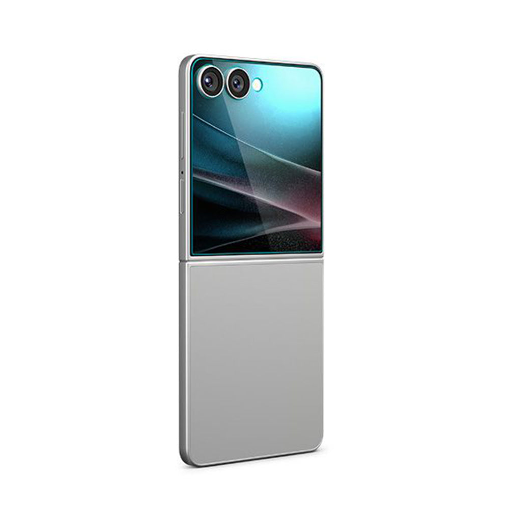 Protector de pantalla exterior Spigen GlastR EZ FIT para Samsung Galaxy Z Flip7 F766, Cristal Templado, Adhesivo Completo, Set de 2 piezas AGL09585