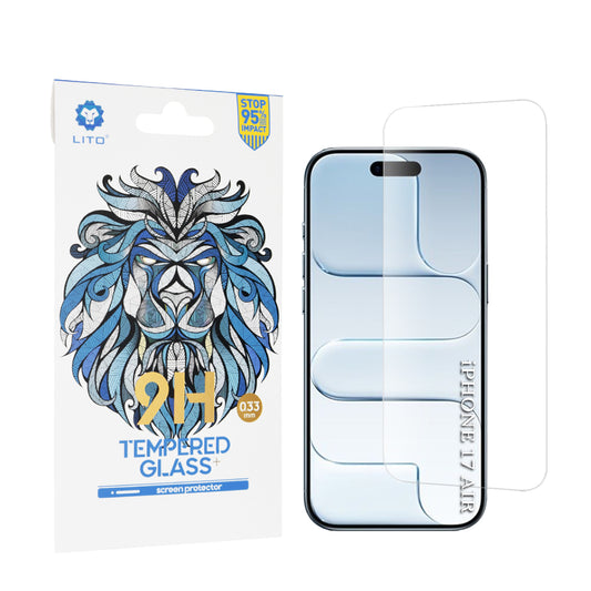 Protector de pantalla Lito Classic para Apple iPhone 17 Air, Cristal Templado, Full Glue, 2.5D
