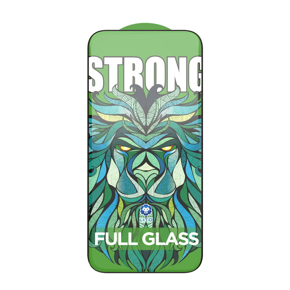 Protector de pantalla Lito D+ Max Strong para Apple iPhone 17 / 16 Pro, Cristal Templado, Full Glue, Negro