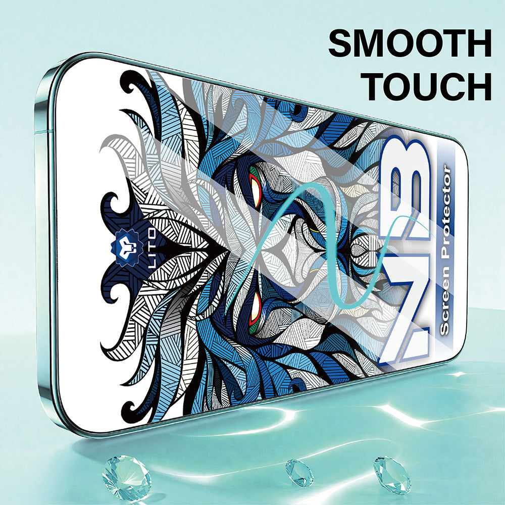 Protector de pantalla Lito NB para Apple iPhone 17 Pro Max, Cristal Templado, Full Glue, Negro