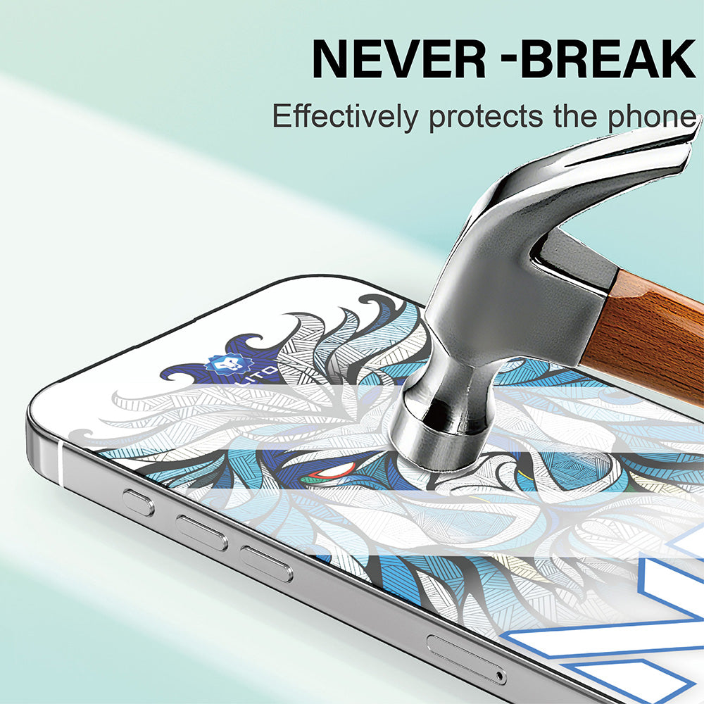 Protector de pantalla Lito NB para Apple iPhone 17 Pro Max, Cristal Templado, Full Glue, Negro