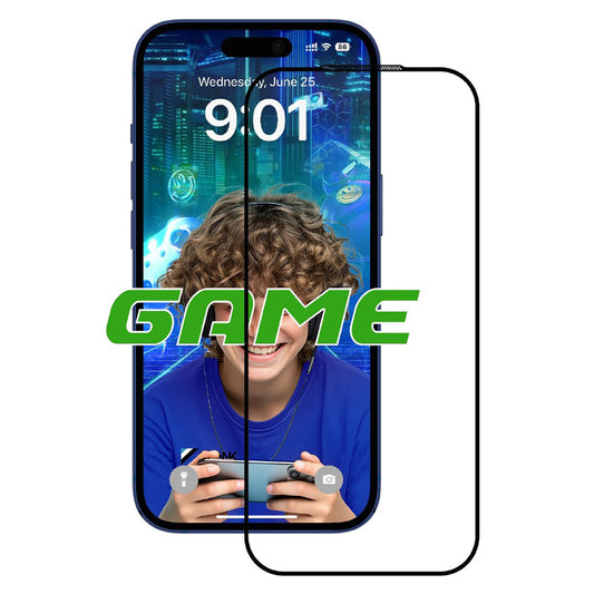 Protector de pantalla Mate Anank 5X Reforzado para Apple iPhone 17 Pro, Cristal Templado, Full Glue, 2.5D, Negro