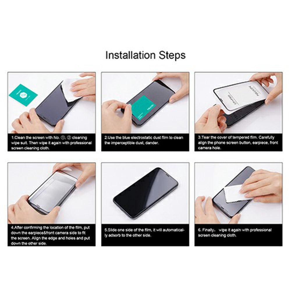 Protector de pantalla Nillkin CP+ Pro para Samsung Galaxy A37 5G, vidrio templado, adhesivo completo, negro