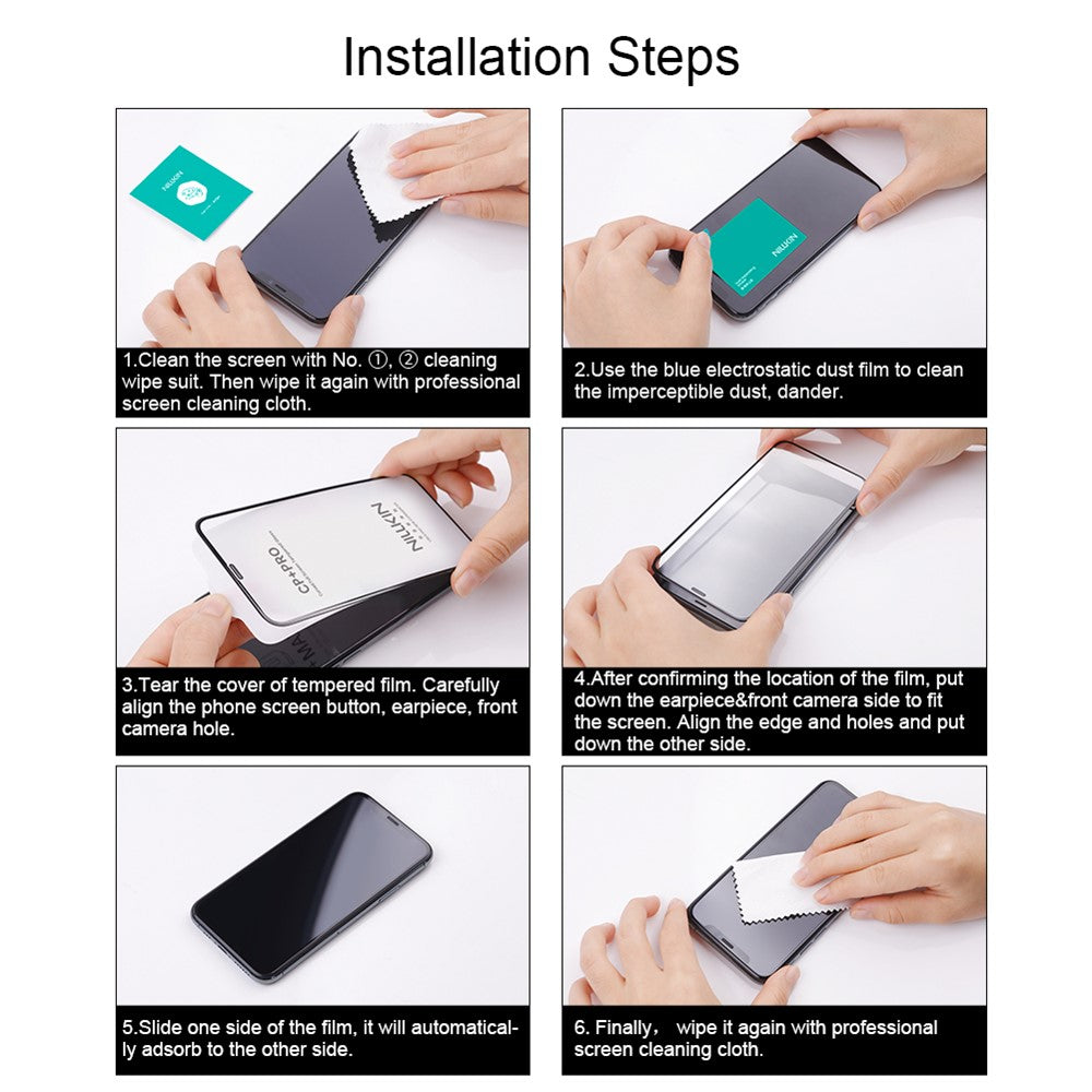 Protector de pantalla exterior Nillkin CP+ Pro para Samsung Galaxy Z Flip8 F776 / Z Flip7 F766, vidrio templado, adhesivo completo, negro
