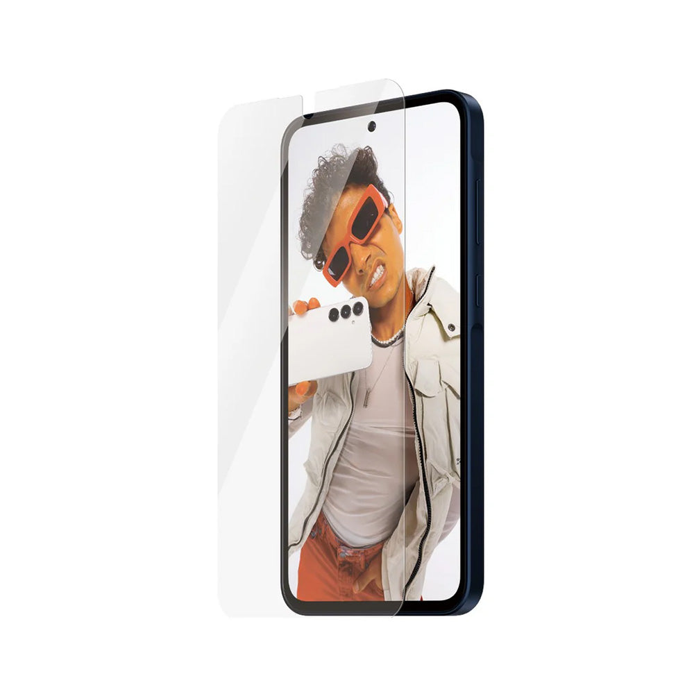 PanzerGlass Safe Screen Protector. Ultra-Wide Fit EasyAligner for Samsung Galaxy A36 A366, Tempered Glass, Full Glue