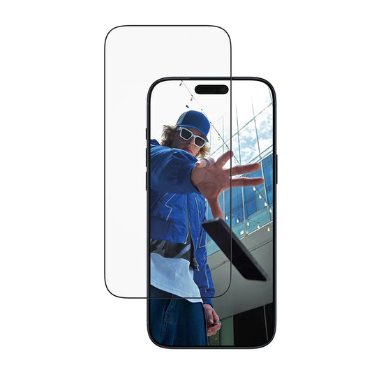 Protector de pantalla PanzerGlass Ultra-Wide Fit EasyAligner para Apple iPhone 17 Pro Max, Cristal Templado, Full Glue, Negro