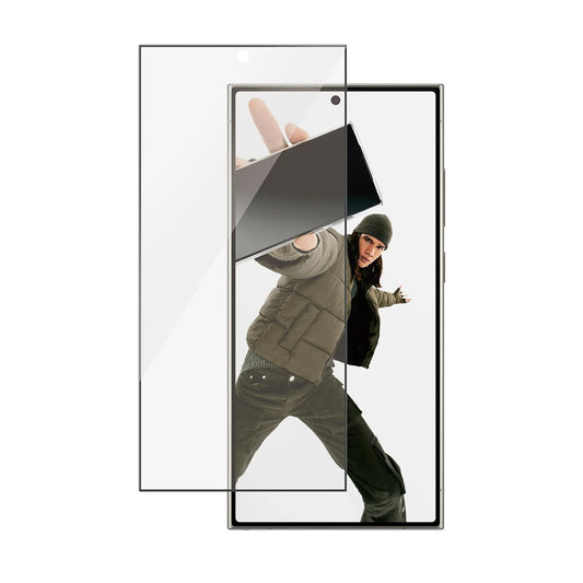 Protector de pantalla PanzerGlass Ultra-Wide Fit EasyAligner para Samsung Galaxy S24 Ultra S928, Cristal Templado, Full Glue, Negro.