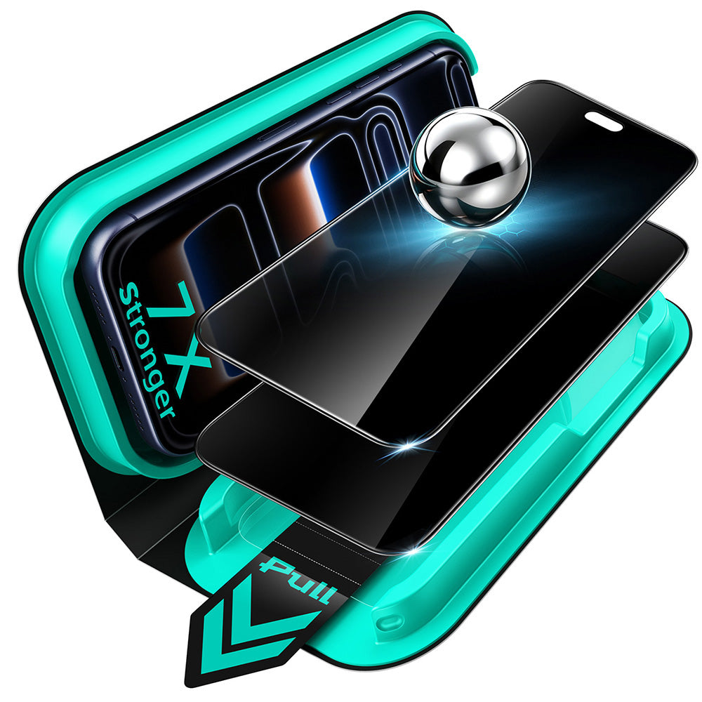 Protector de pantalla Privacy ESR Armorite UltraFit para Apple iPhone 18 Pro, vidrio templado, adhesivo completo, juego de 2 piezas