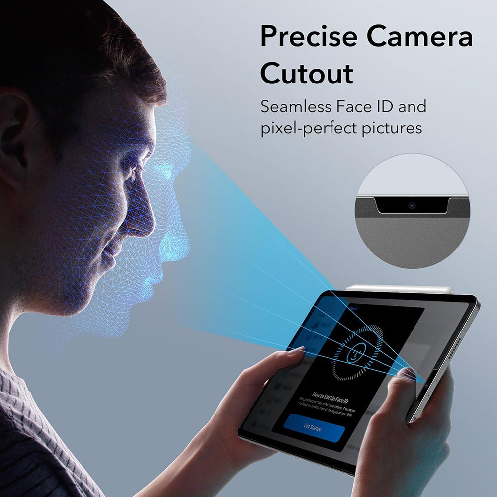 Lámina protectora de pantalla Privacy ESR Magnética para Apple iPad Pro 12.9 (2022) / Pro 12.9 (2021) / Pro 12.9 (2020), Plástico