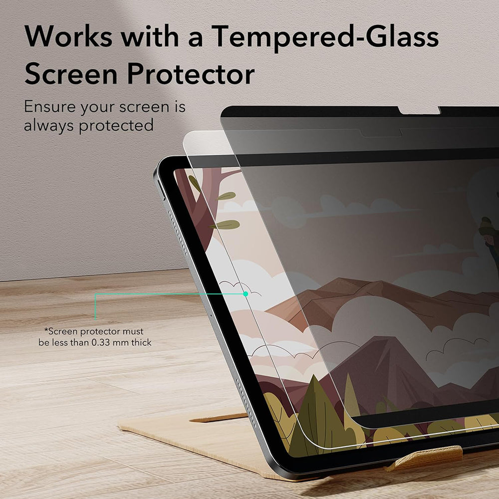 Folie de protección Ecran Privacy ESR Magnetic para Apple iPad Pro 13 (2024), Plástico