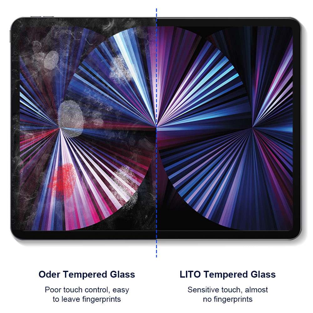 Protector de pantalla Privacy Lito Classic para Apple iPad Air 11 (2026) / Air 11 (2025), vidrio templado, adhesivo completo, 2.5D