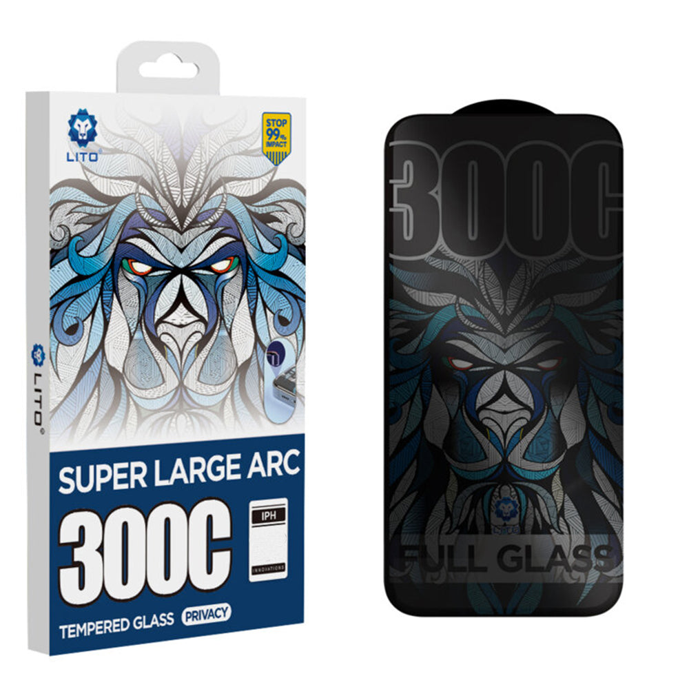 Protector de pantalla Privacy Lito D+ Max 300C para Apple iPhone 17 Pro Max, Cristal Templado, Full Glue