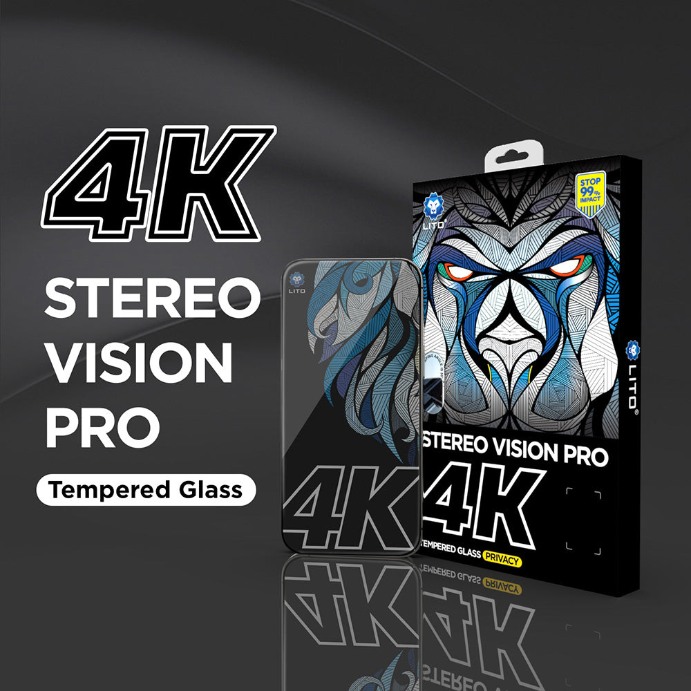 Protector de pantalla Privacy Lito D+ Max 4K para Apple iPhone 17 Pro Max, Cristal Templado, Full Glue