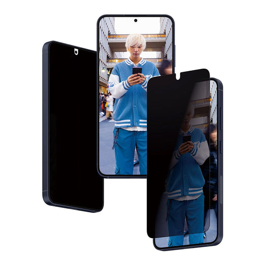 Protector de pantalla Privacy PanzerGlass Ultra-Wide Fit EasyAligner para Samsung Galaxy S24 S921, Cristal Templado, Full Glue