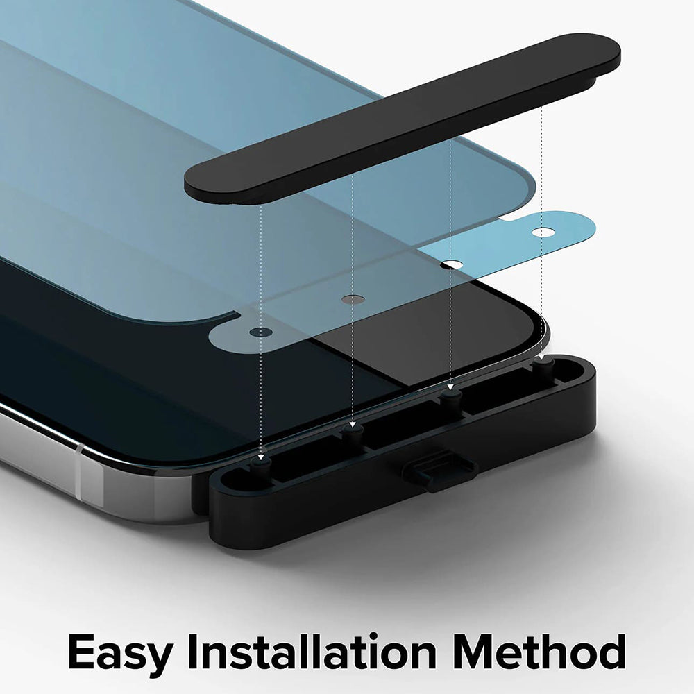 Protector de pantalla Privacy Ringke para Apple iPhone 15 Pro, Cristal Templado, Full Glue