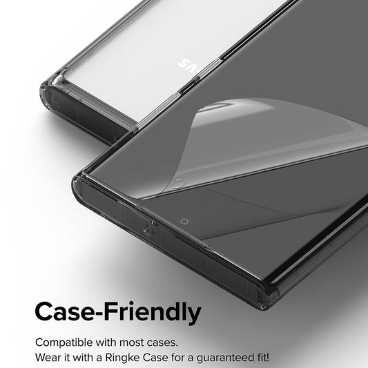 Protector de pantalla Ringke Dual Easy para Samsung Galaxy S22 Ultra 5G S908, Plástico, Set de 2 piezas