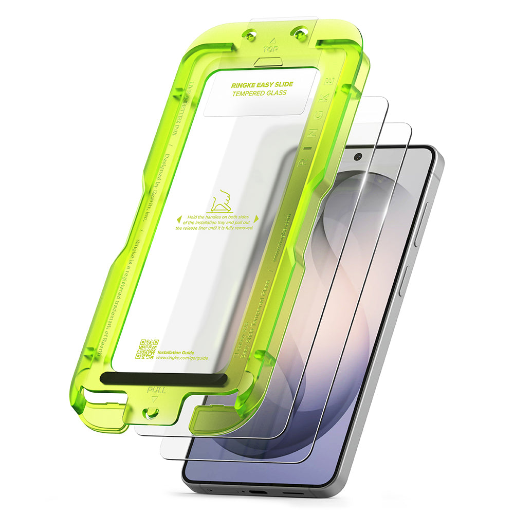 Protector de pantalla Ringke Easy Slide para Samsung Galaxy S26 S942, Cristal Templado, Adhesivo Completo, Set de 2 piezas