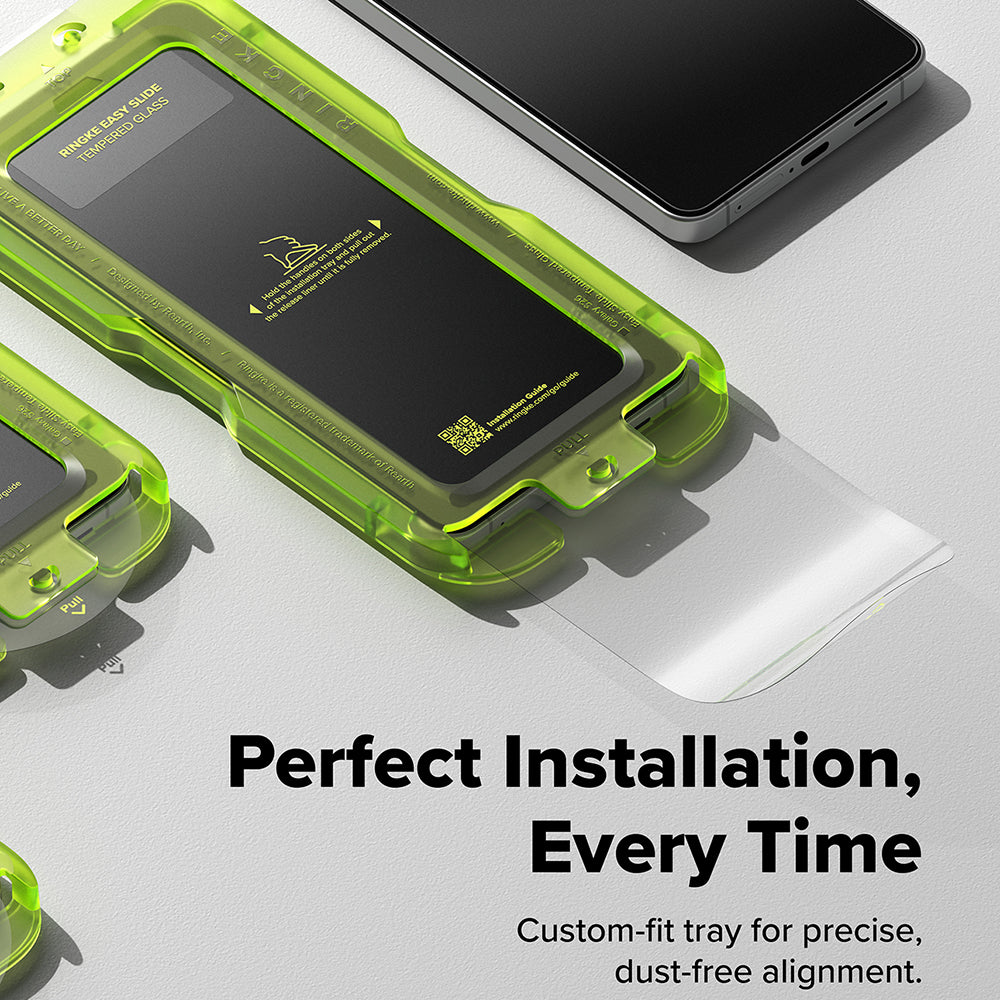 Protector de pantalla Ringke Easy Slide para Samsung Galaxy S26 S942, Cristal Templado, Adhesivo Completo, Set de 2 piezas