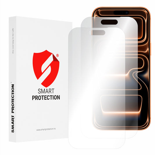 Funda protectora de pantalla Smart Protection Premium Classic para Apple iPhone 17 Pro Max, Plástico, Set de 2 piezas.