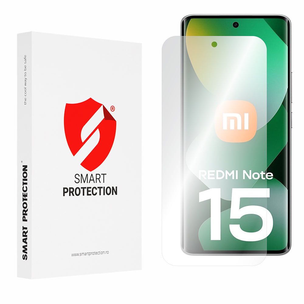 Protector de pantalla Smart Protection Premium Classic para Xiaomi Redmi Note 15 4G, Plástico, Set de 2 piezas