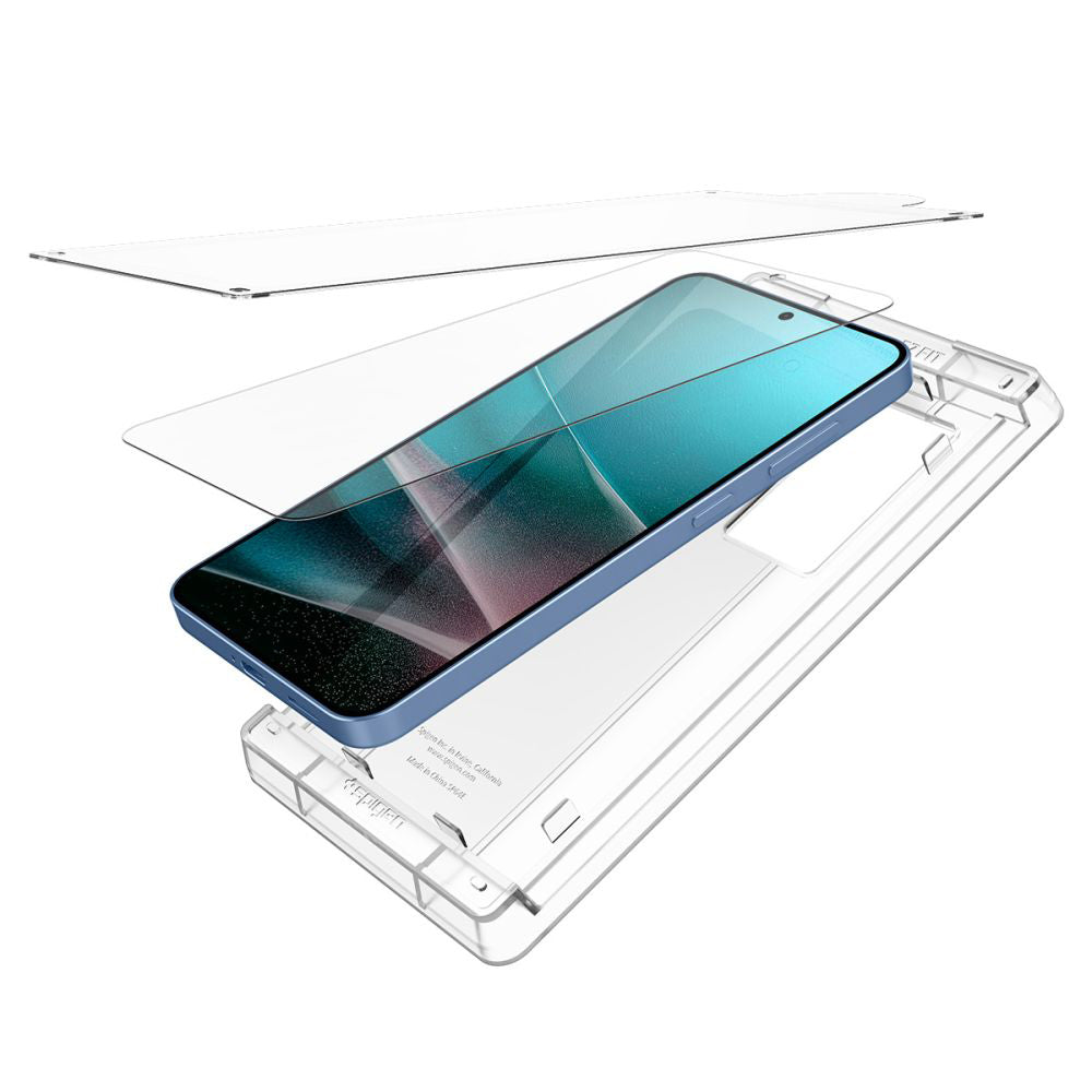Folie de protección de pantalla Spigen Elite Shield EZ FIT HD para Samsung Galaxy S25 S931, Plástico AFL09091