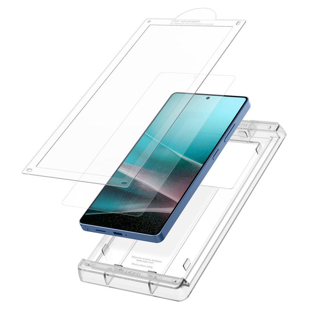 Protector de pantalla Spigen Elite Shield EZ FIT HD para Samsung Galaxy S25 Ultra S938, plástico AFL09083
