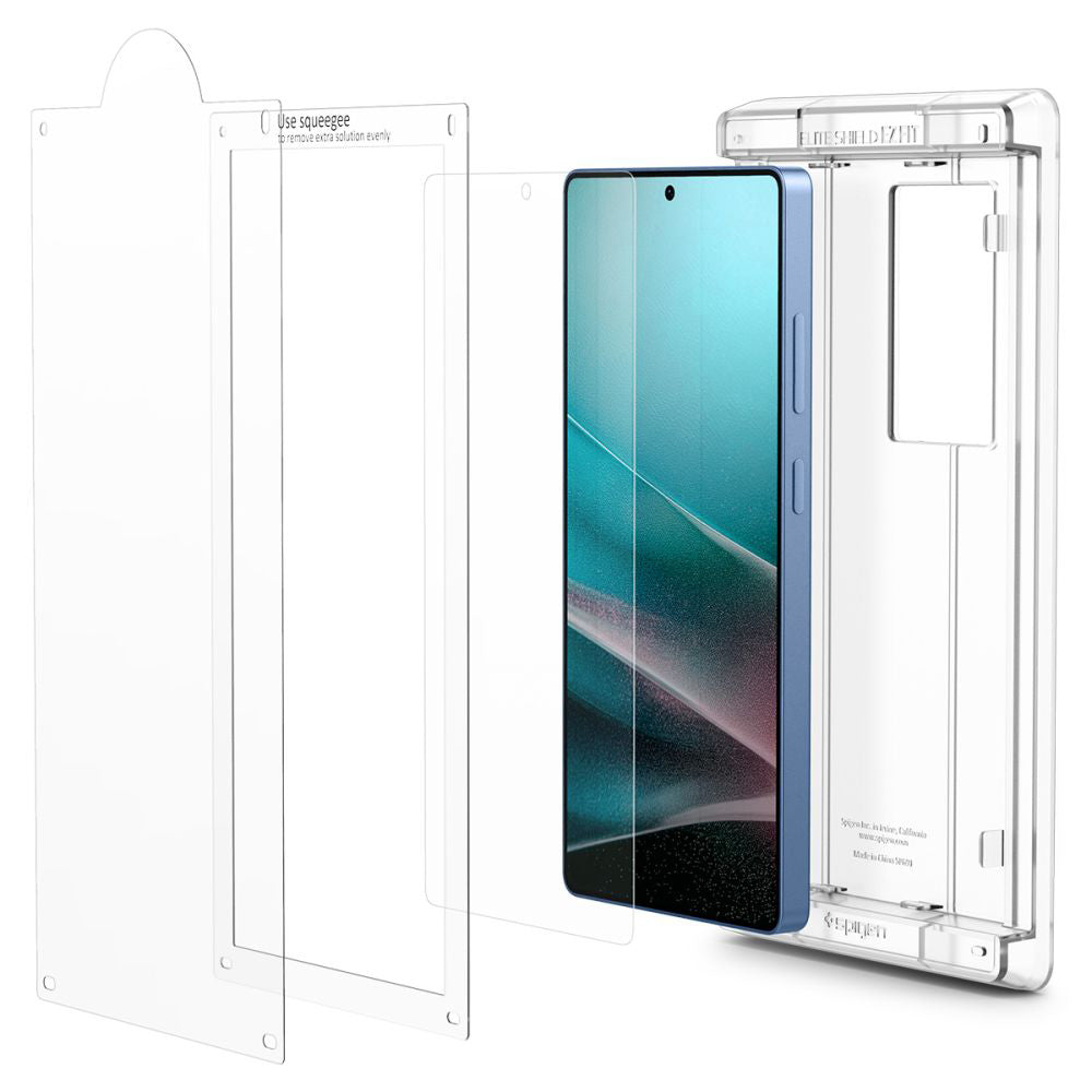 Protector de pantalla Spigen Elite Shield EZ FIT HD para Samsung Galaxy S25 Ultra S938, plástico AFL09083