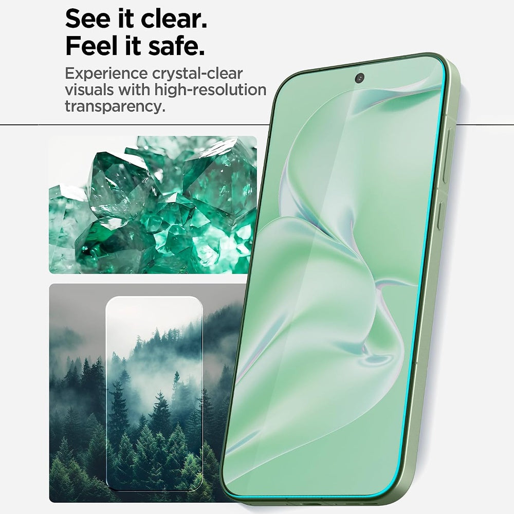 Protector de pantalla Spigen GlastR AlignMaster S para OnePlus 15R, vidrio templado, adhesivo completo, juego de 2 piezas AGL11398