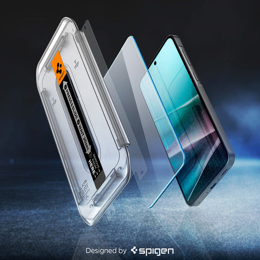 Protector de pantalla Spigen GlastR EZ FIT HD para Samsung Galaxy A37 5G / A36 A366, Cristal Templado, Adhesivo Completo, Set de 2 piezas AGL11365