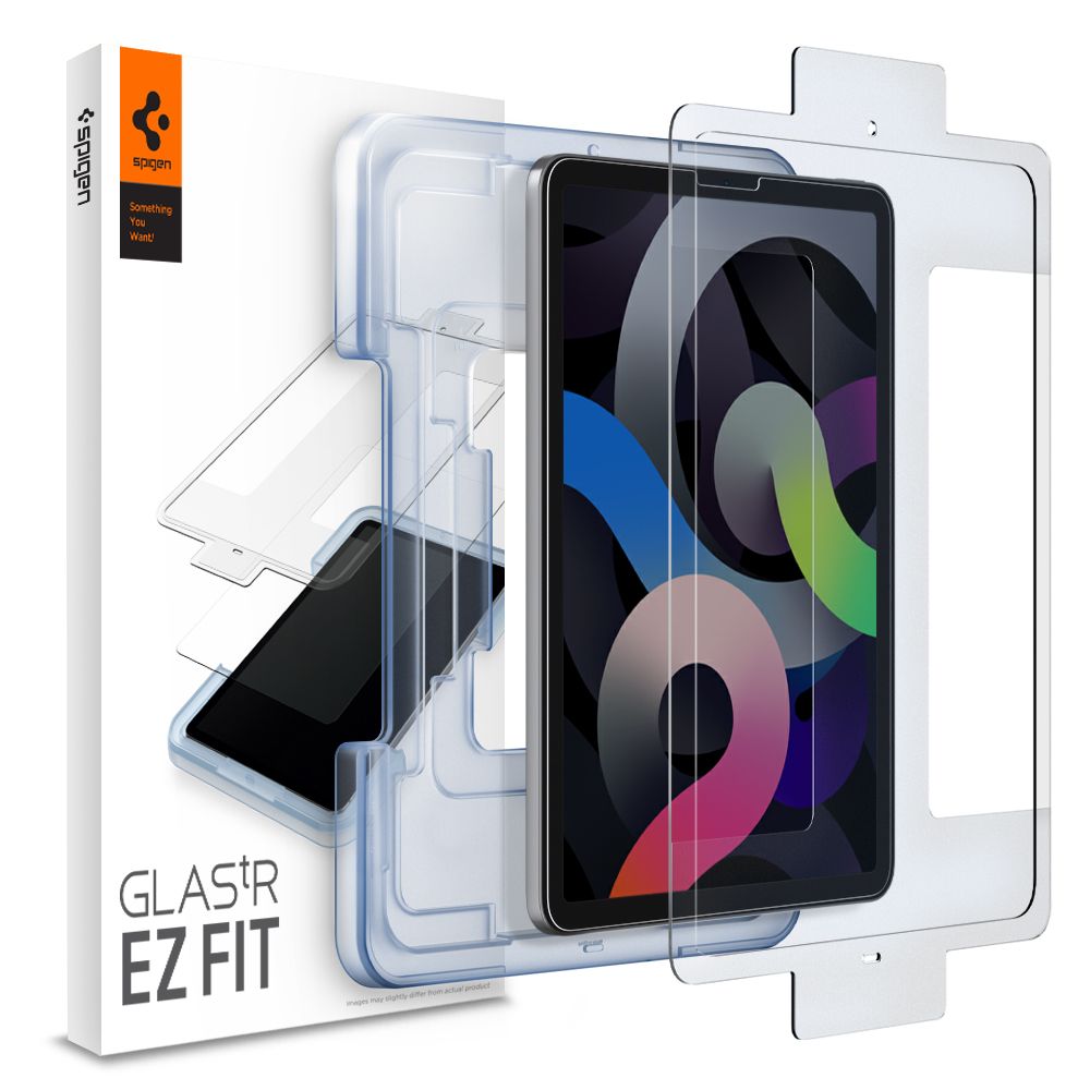 Protector de pantalla Spigen GlastR EZ FIT para Apple iPad Air (2022) / Pro 11 (2021) / Air (2020), Cristal Templado, Full Glue AGL02065
