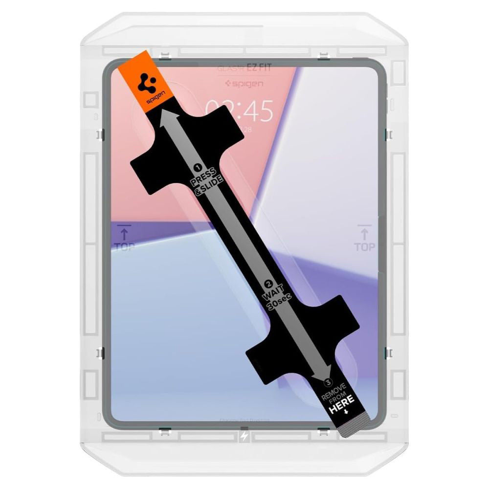 Protector de pantalla Spigen GlastR EZ FIT para Apple iPad Pro 13 (2024), Cristal Templado, Full Glue AGL07793