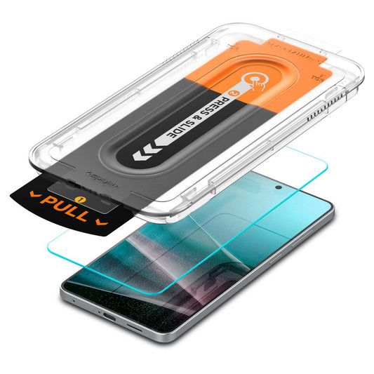 Protector de pantalla Spigen GlastR EZ FIT Pro para Samsung Galaxy S25 Edge S937, Cristal Templado, Full Glue