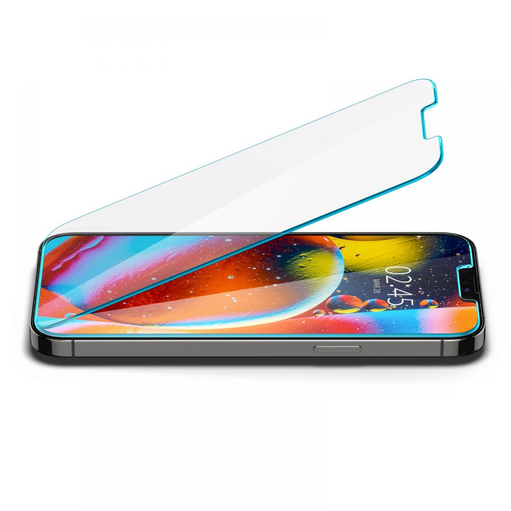 Protector de pantalla Spigen GlastR Slim para Apple iPhone 14 Plus / 13 Pro Max, Cristal Templado, Full Glue AGL03382