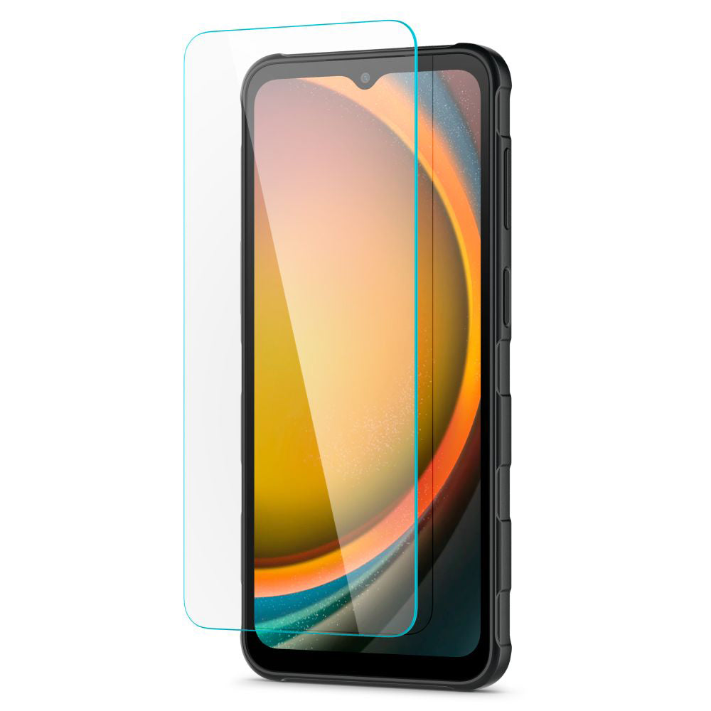 Protector de pantalla Spigen GlastR Slim para Samsung Galaxy XCover7 Pro / Xcover7 G556, vidrio templado, adhesivo completo, set de 2 piezas AGL09407