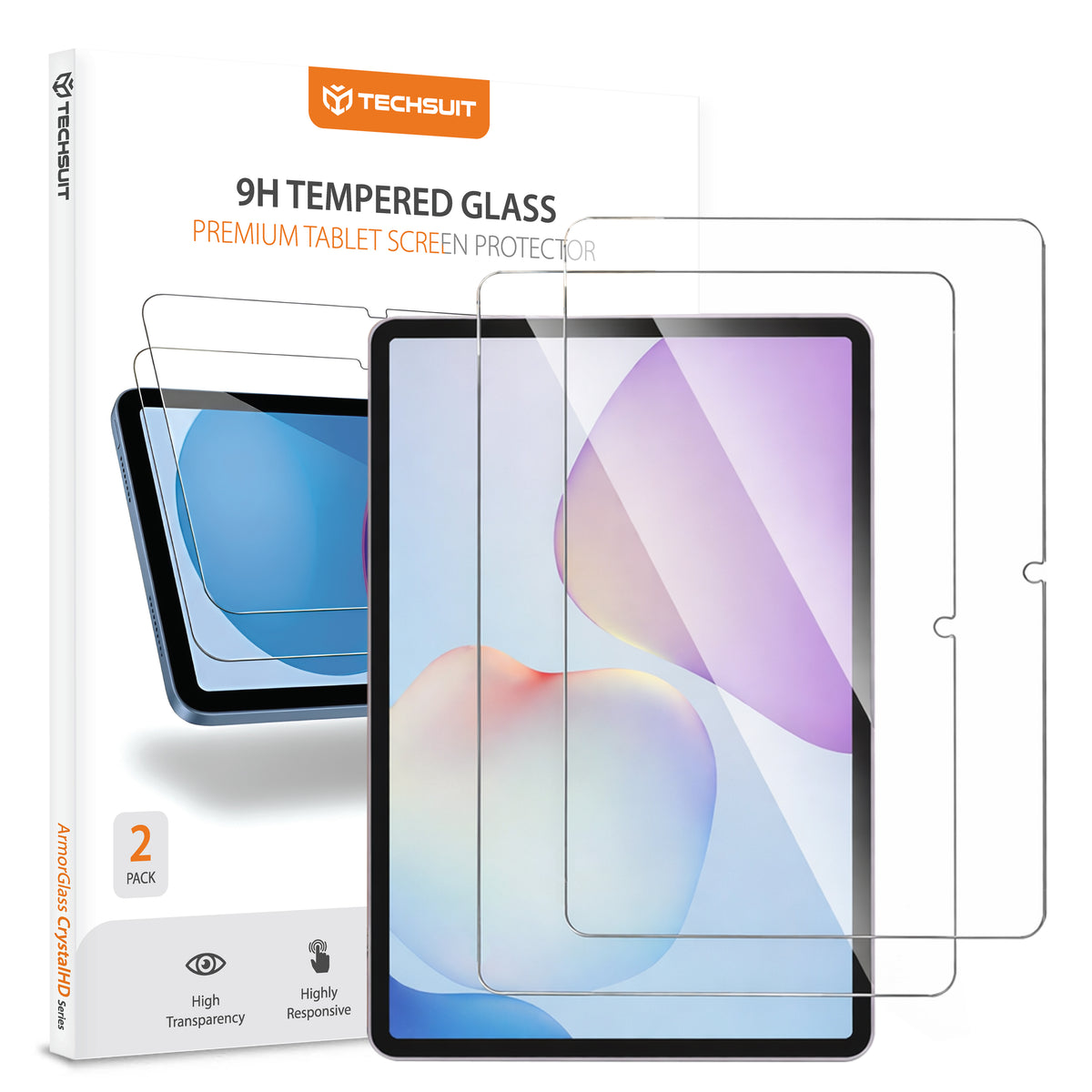 Protector de pantalla Techsuit ArmorGlass CrystalHD para Huawei MatePad 11.5 (2025), Cristal Templado, Full Glue, Set de 2 piezas.