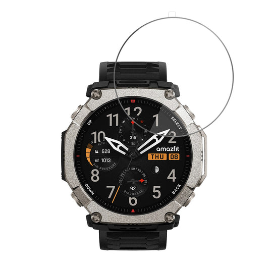 Funda protectora de pantalla Techsuit Nano Flex para Amazfit T-Rex Ultra 2, Plástico, Set de 2 piezas, Negra