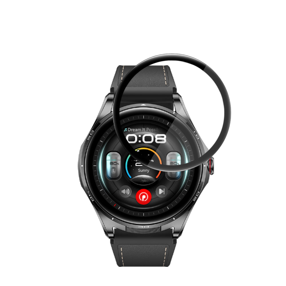Protector de pantalla Techsuit Nano Flex para Huawei Watch Buds 2, plástico, juego de 2 piezas, negro