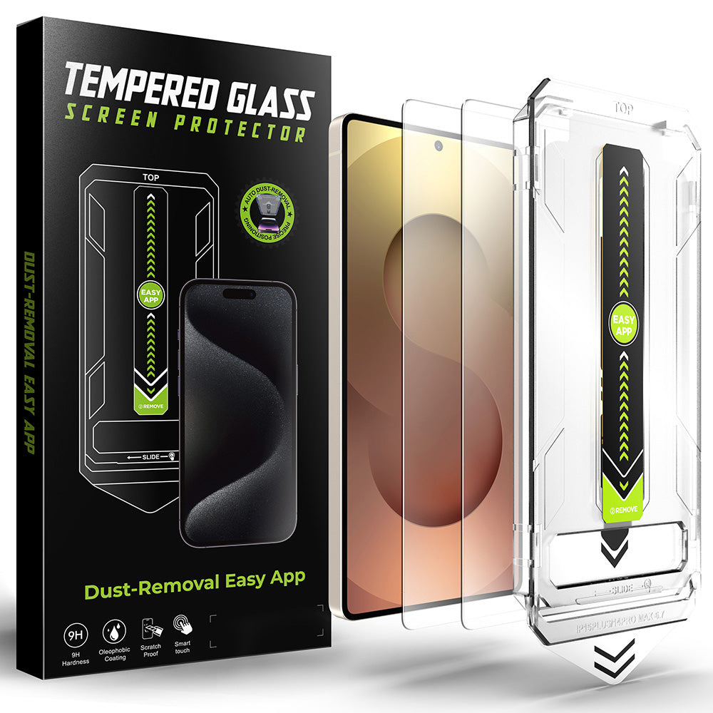 Protector de pantalla Techsuit TitanGlass CrystalHD para Samsung Galaxy S25 Ultra S938, vidrio templado, adhesivo completo, juego de 2 piezas